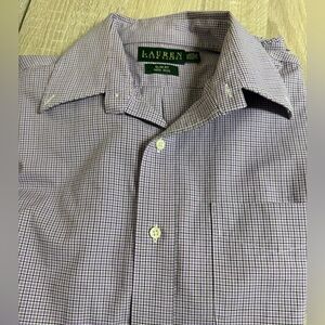 Ralph Lauren Men's Purple Check Dress Shirt